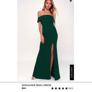LULUS green formal dress! STUNNING